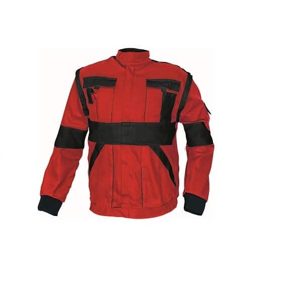 03010210 MAX jacket red black 0654 mb designuj www 580x580 - Bluza kurtka robocza 100% bawełna MAX CERVA kolory