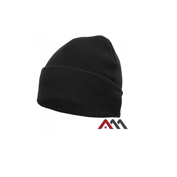 czapka dziana black 2 580x580 - Czapka zimowa dziana czarna CZDZ ARTMAS
