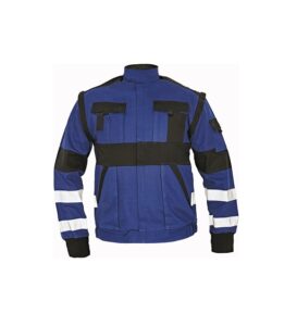 MAX RFLX 1 273x300 - Bluza kurtka robocza 100% bawełna z pasami odblaskowymi MAX REFLEX CERVA - WYPRZEDAŻ